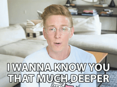 Man With Glasses Saying I Want To Know You Deeper GIF