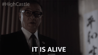 Man With Glasses Saying It Is Alive GIF