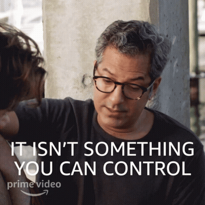 Man With Glasses Saying It Isn't Something You Can Control GIF