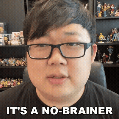 Man With Glasses Saying It's A No-Brainer GIF