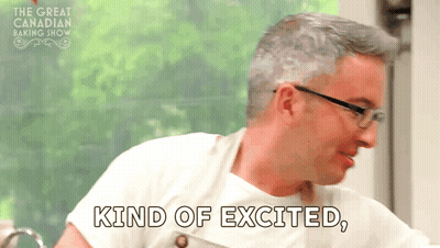 Man With Glasses Saying Kind Of Excited GIF