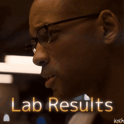 Man With Glasses Saying Lab Results GIF