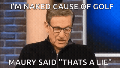 Man With Glasses Saying Maury Lied GIF