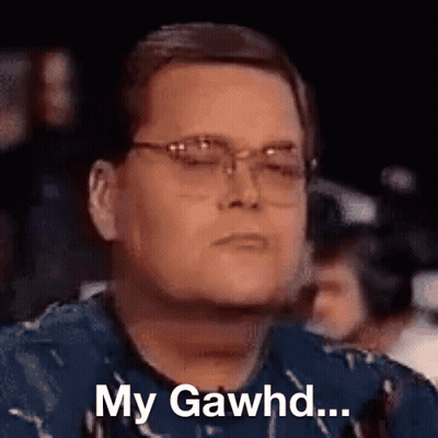 Man With Glasses Saying My Gawhd GIF