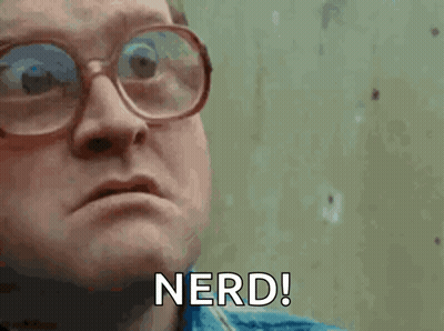 Man With Glasses Saying Nerd GIF