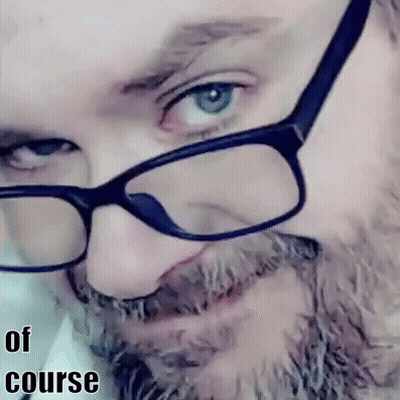 Man With Glasses Saying Of Course GIF
