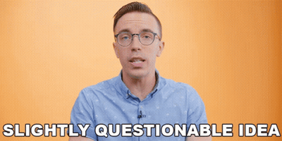 Man With Glasses Saying Questionable Idea GIF