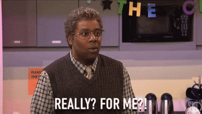 Man With Glasses Saying Really For Me GIF