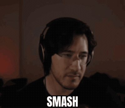 Man With Glasses Saying Smash GIF