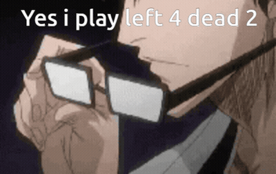 Man With Glasses Saying Yes I Play Left 4 Dead 2 GIF