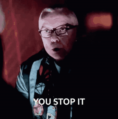 Man With Glasses Saying You Stop It GIF
