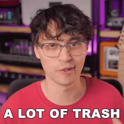 Man With Glasses Says A Lot of Trash