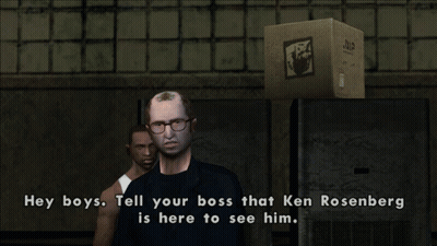 Man With Glasses Says Hey Boys Tell Your Boss Ken Rosenberg Is Here GIF