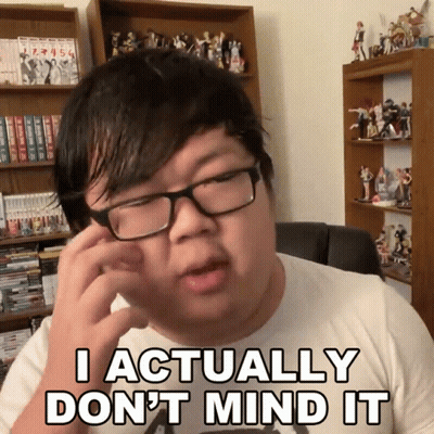 Man With Glasses Says I Actually Don't Mind It GIF