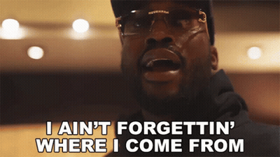 Man With Glasses Says I Ain't Forgettin Where I Come From GIF