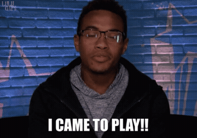 Man With Glasses Says I Came To Play GIF