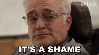 Man With Glasses Says It's A Shame GIF