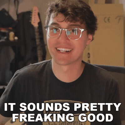 Man With Glasses Says It Sounds Pretty Freaking Good GIF