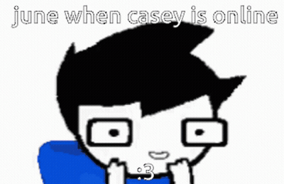 Man With Glasses Says June When Casey Is Online GIF