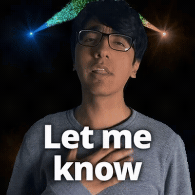 Man With Glasses Says Let Me Know GIF