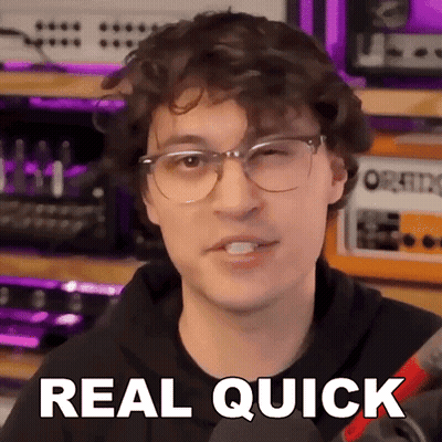 Man With Glasses Says Real Quick GIF
