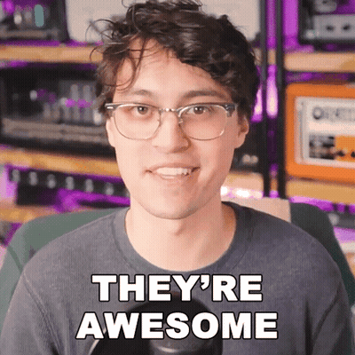 Man With Glasses Says They Are Awesome GIF