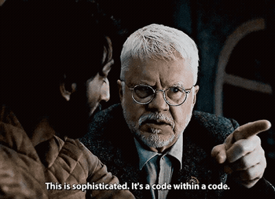 Man With Glasses Says This Is Sophisticated It's A Code Within A Code GIF