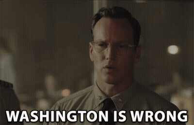 Man With Glasses Says Washington Is Wrong GIF