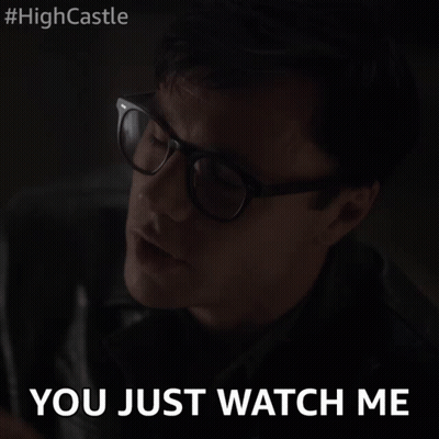 Man With Glasses Says You Just Watch Me In Dark Room GIF