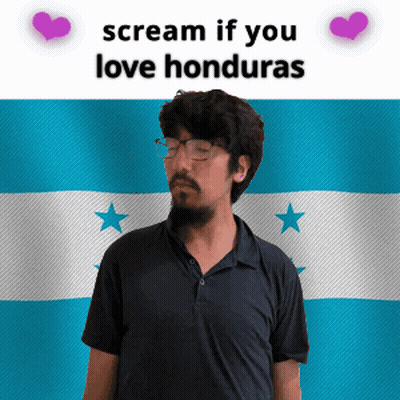 Man With Glasses Scream If You Love Honduras GIF