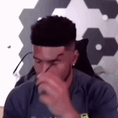 Man With Glasses Sitting Eyes Closed GIF
