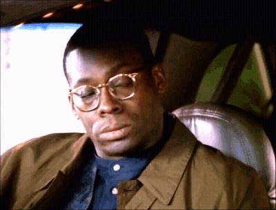 Man With Glasses Sitting In Car GIF