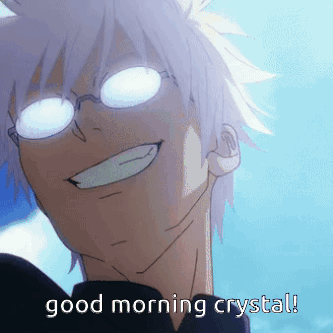 Man With Glasses Smiling Good Morning Crystal GIF