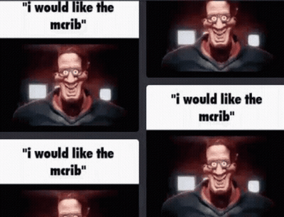 Man With Glasses Smiling Saying I Would Like The McRib GIF