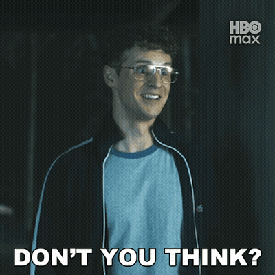Man With Glasses Smiling Says Don't You Think GIF