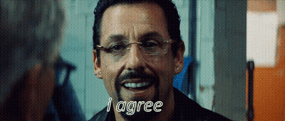 Man With Glasses Smiling Says I Agree GIF