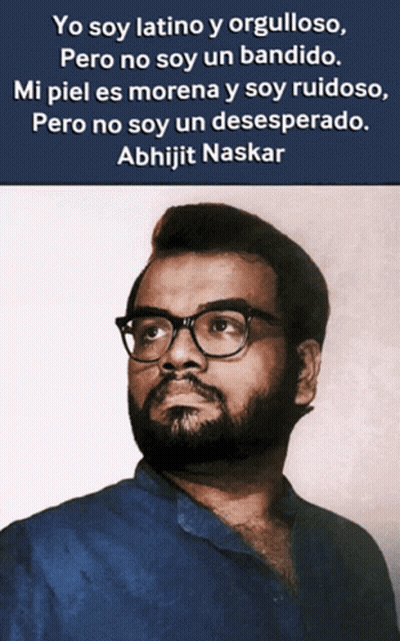 Man With Glasses Spanish Quote GIF
