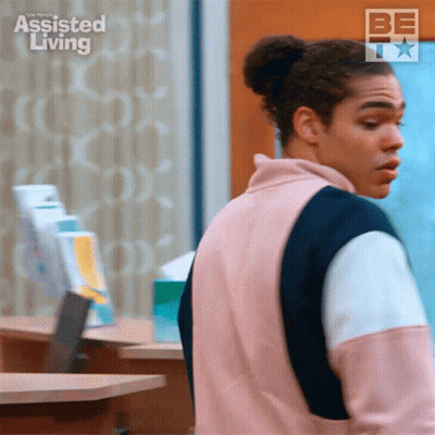 Man With Glasses Talks To Woman Yeah Well GIF