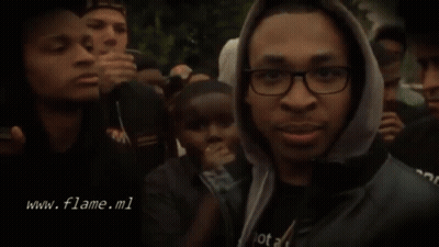 Man With Glasses Tells Crowd You're A Victim GIF