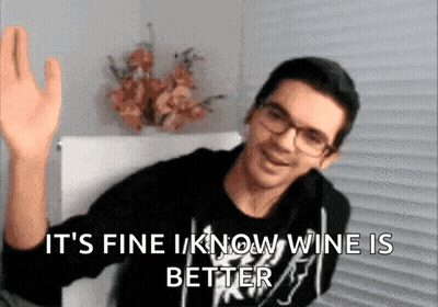 Man With Glasses Waving And Saying It's Fine GIF