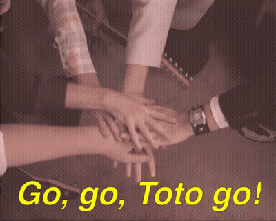 Man With Glasses Writing Go Go Toto Go GIF
