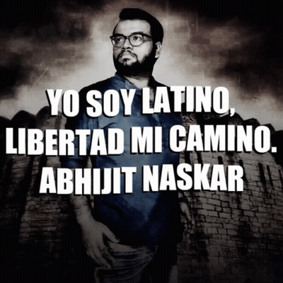 Man With Glasses Yo Soy Latino Libertad Mi Camino Abhijit Naskar GIF