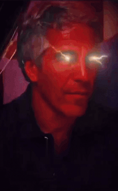 Man With Glowing Eyes GIF