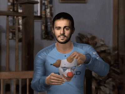 Man With Glowing Eyes Eating Cookie Don't Call Me Pookie I'm Gangsta GIF