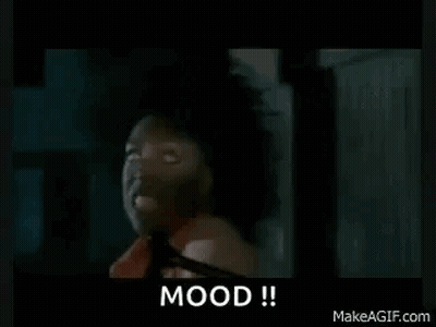 Man With Glowing Eyes Saying Mood GIF