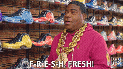 Man With Gold Chain Says F-Re-Sh-Fresh GIF