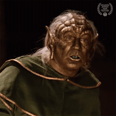 Man With Gold Face Paint And Atlanta International Film Festival Award GIF