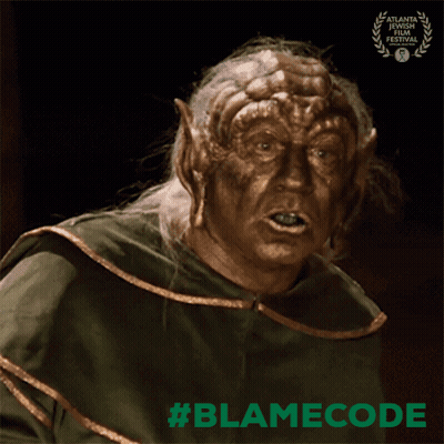 Man With Gold Face Paint At Atlanta Film Festival GIF