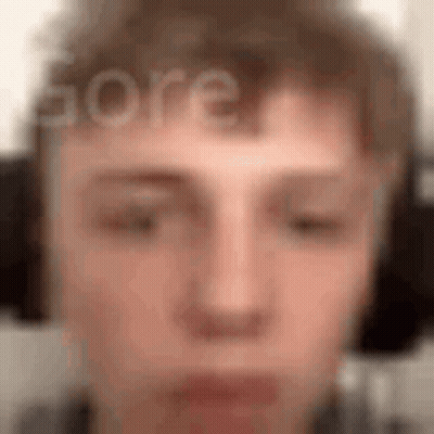 Man With Gore On Head GIF