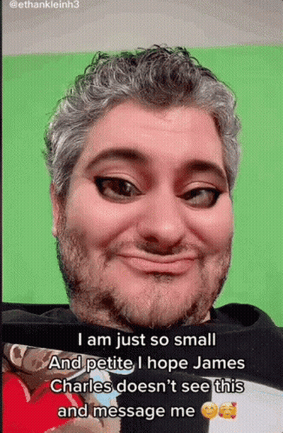 Man With Gray Hair And Beard Making Funny Face GIF